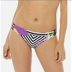 NWT Sea & Her Women's Multi Floral Bikini Bottom Side Straps Size 12